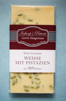 Tafelschokolade WEISSE MIT PISTAZIEN